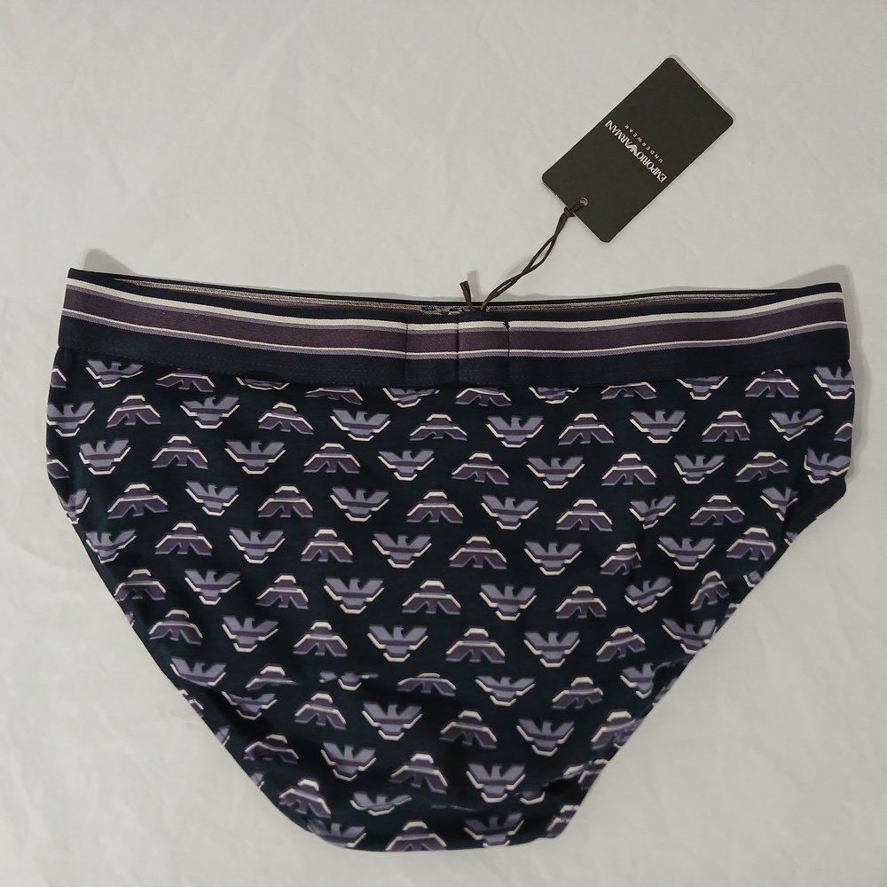 Emporio Armani Men's Teal / Navy Briefs Collection 4 Pair Mediums New With Tags - Picture 8 of 9